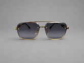 Classic Black Square Gold Frame Sunglasses