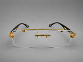 Luxury Rimless Gold Accent Eyewear