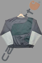 Dark Multicolor Patchwork Sweatshirt