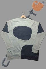 Black Grey Patchwork Sweatshirt