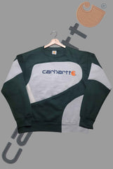 Grey Black Patchwork Sweatshirt