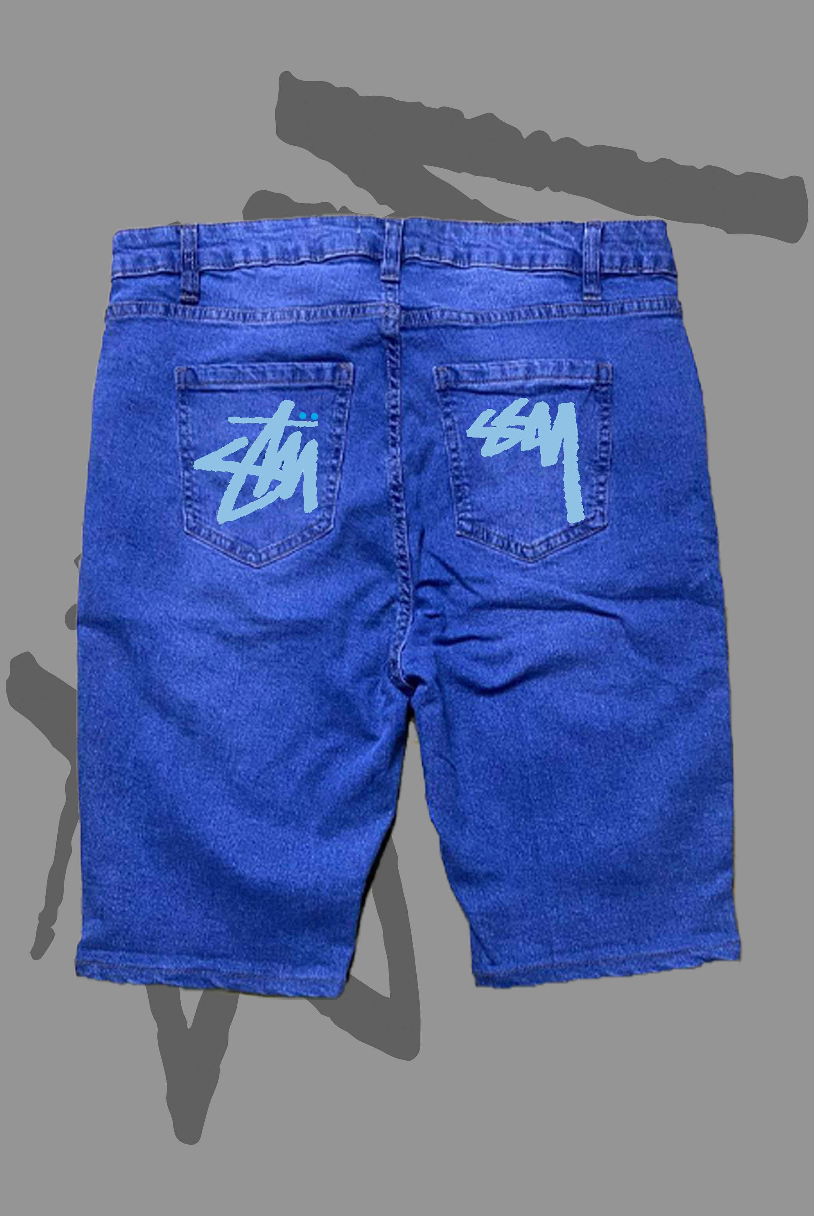 Classic Graphic Denim Shorts