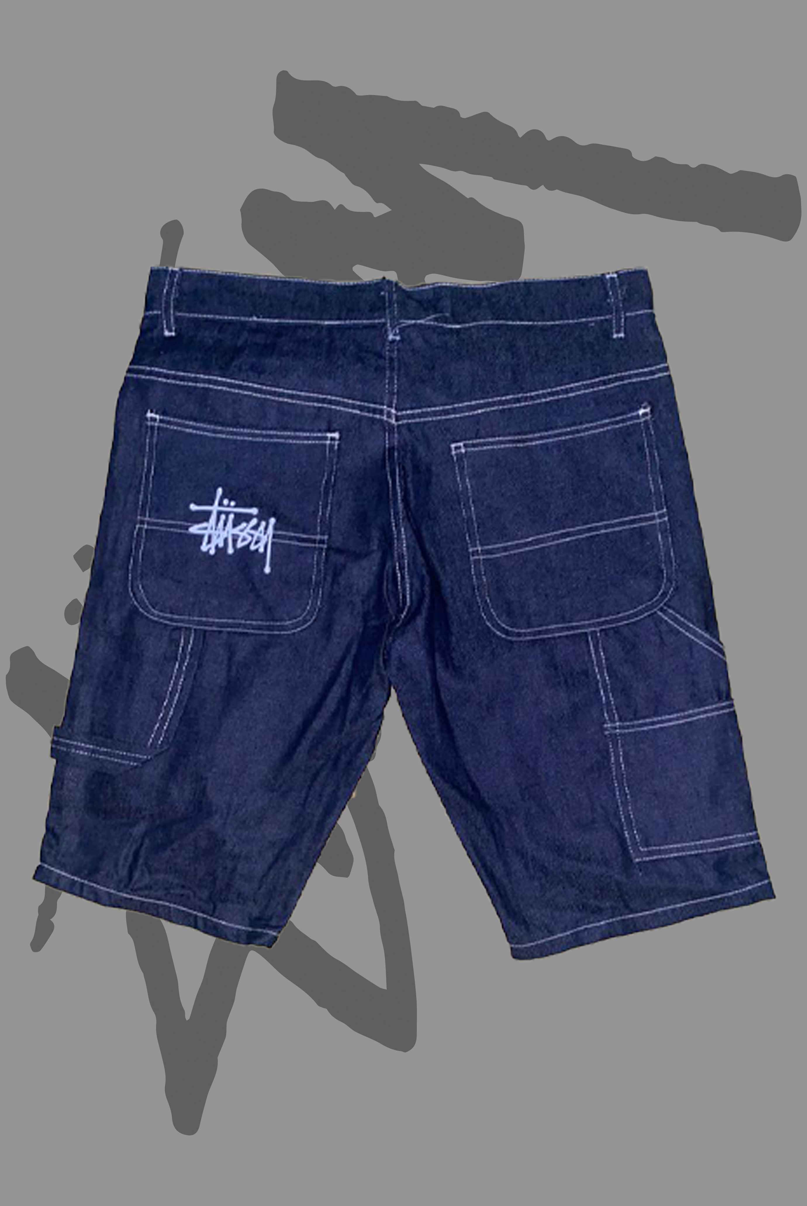 8 Ball Graphic Denim Shorts