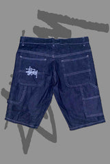 8 Ball Graphic Denim Shorts