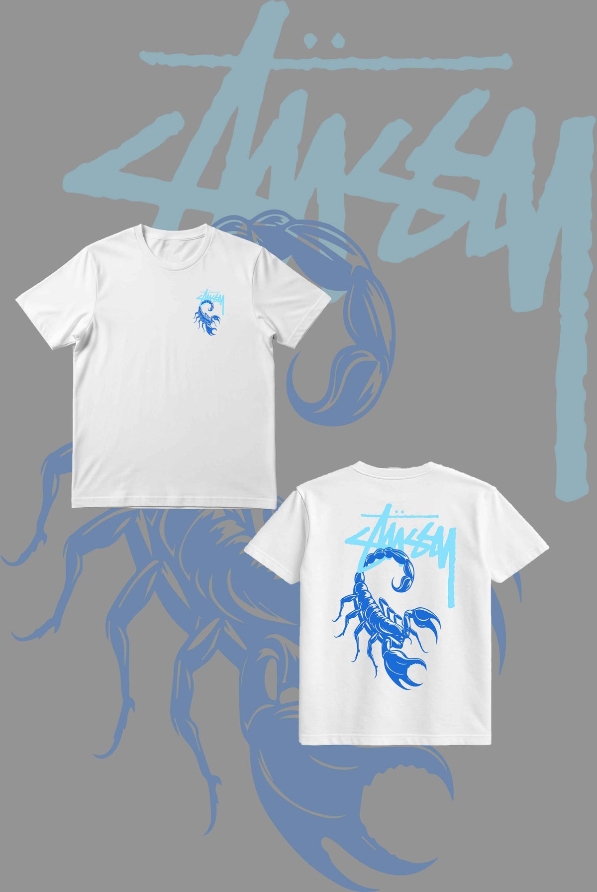 Scorpion Blue Graphic Tee