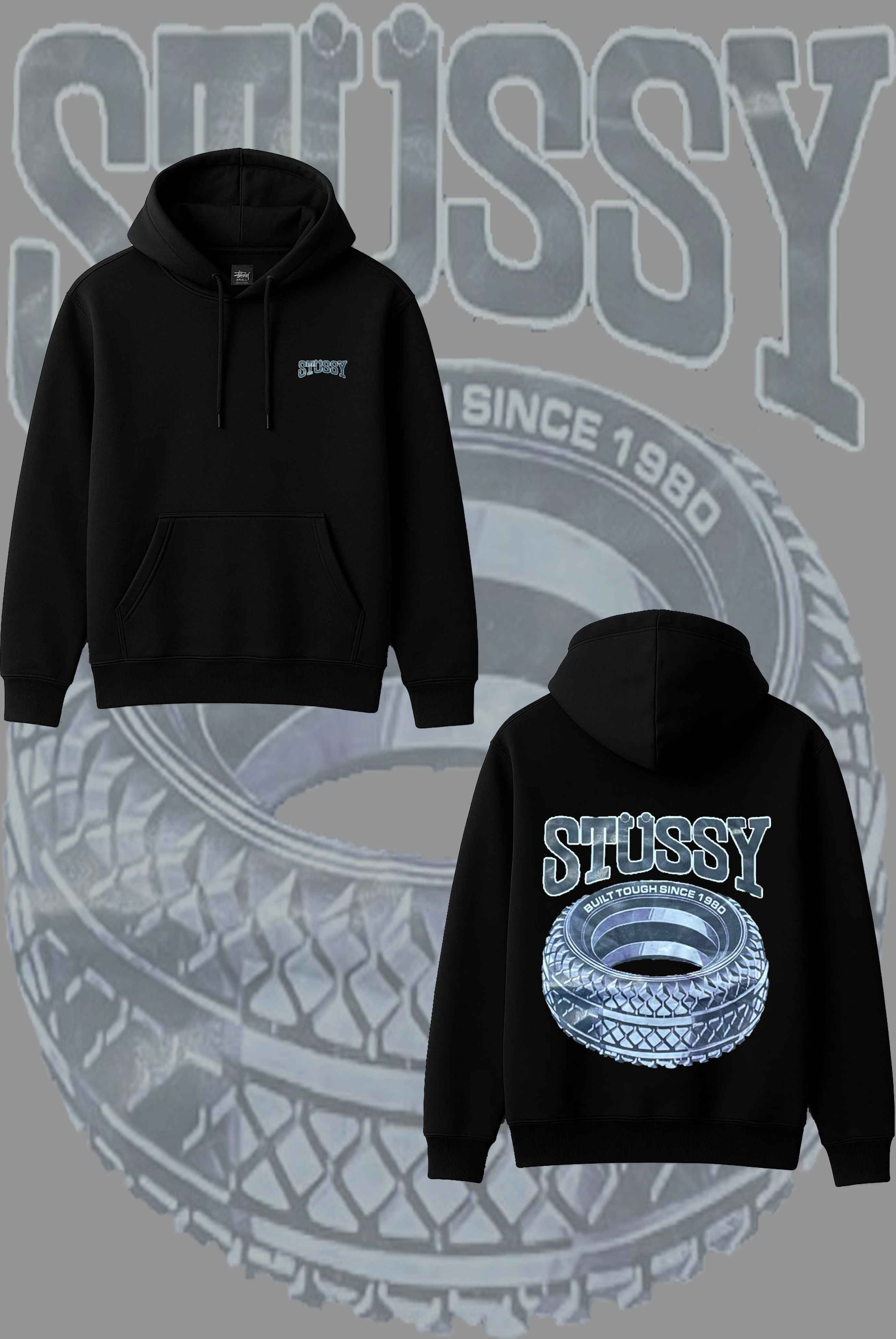 Tyre Print Hoodie