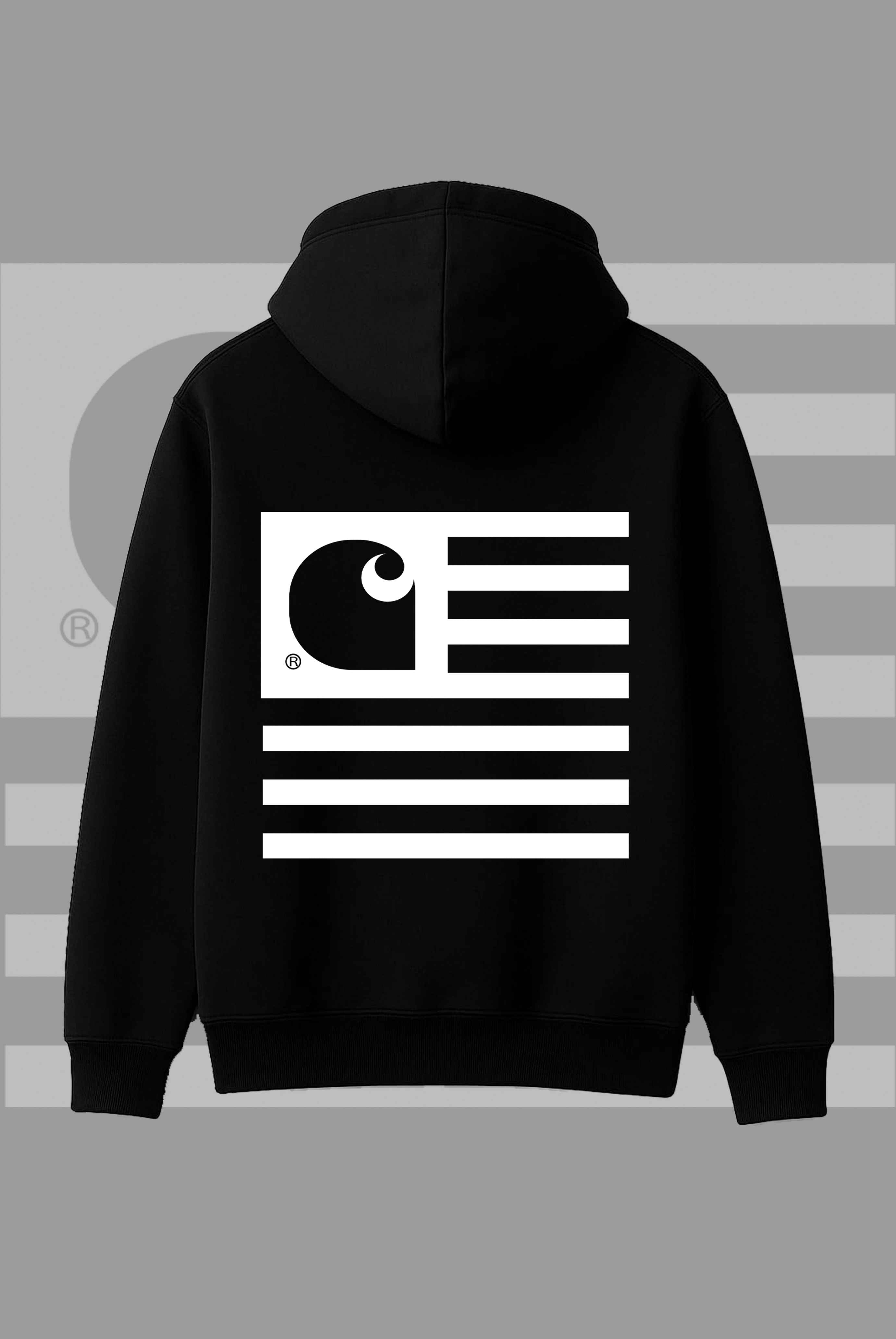 Stripe Logo Hoodie