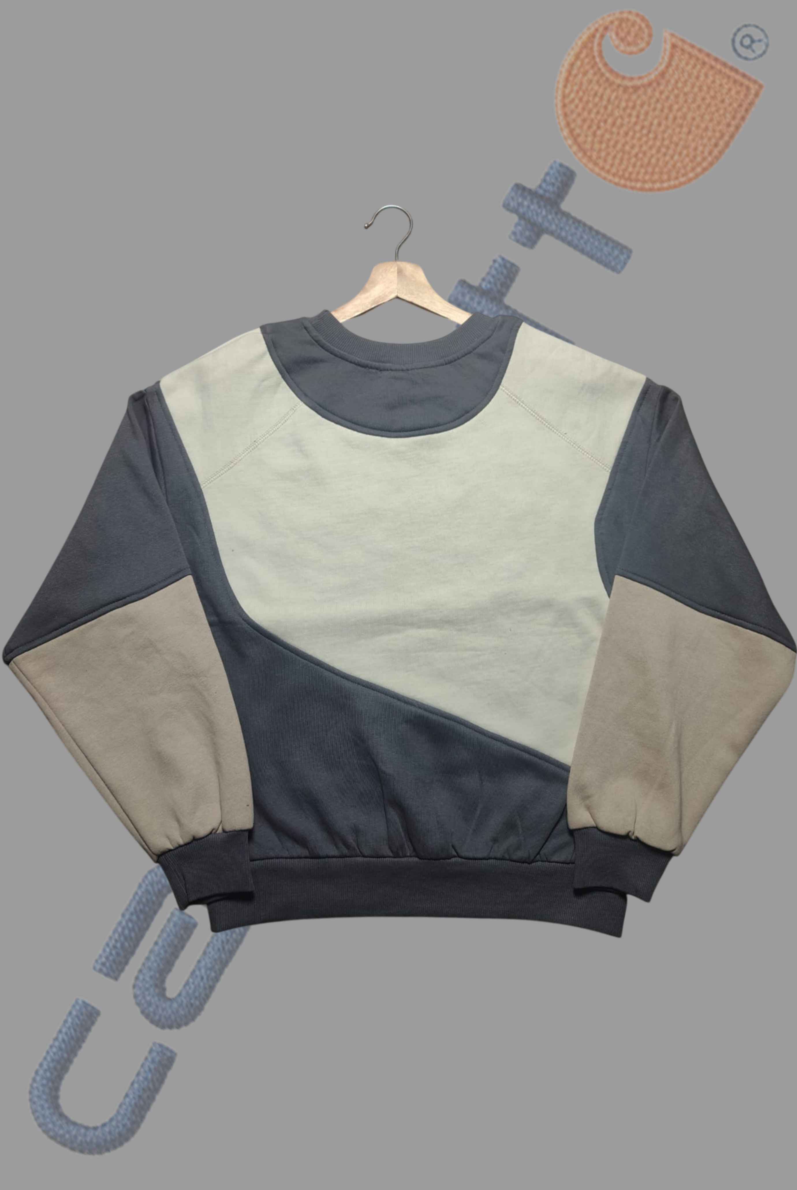Black Grey Patchwork II Sweatshirt