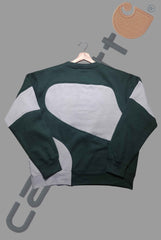 Grey Black Patchwork Sweatshirt