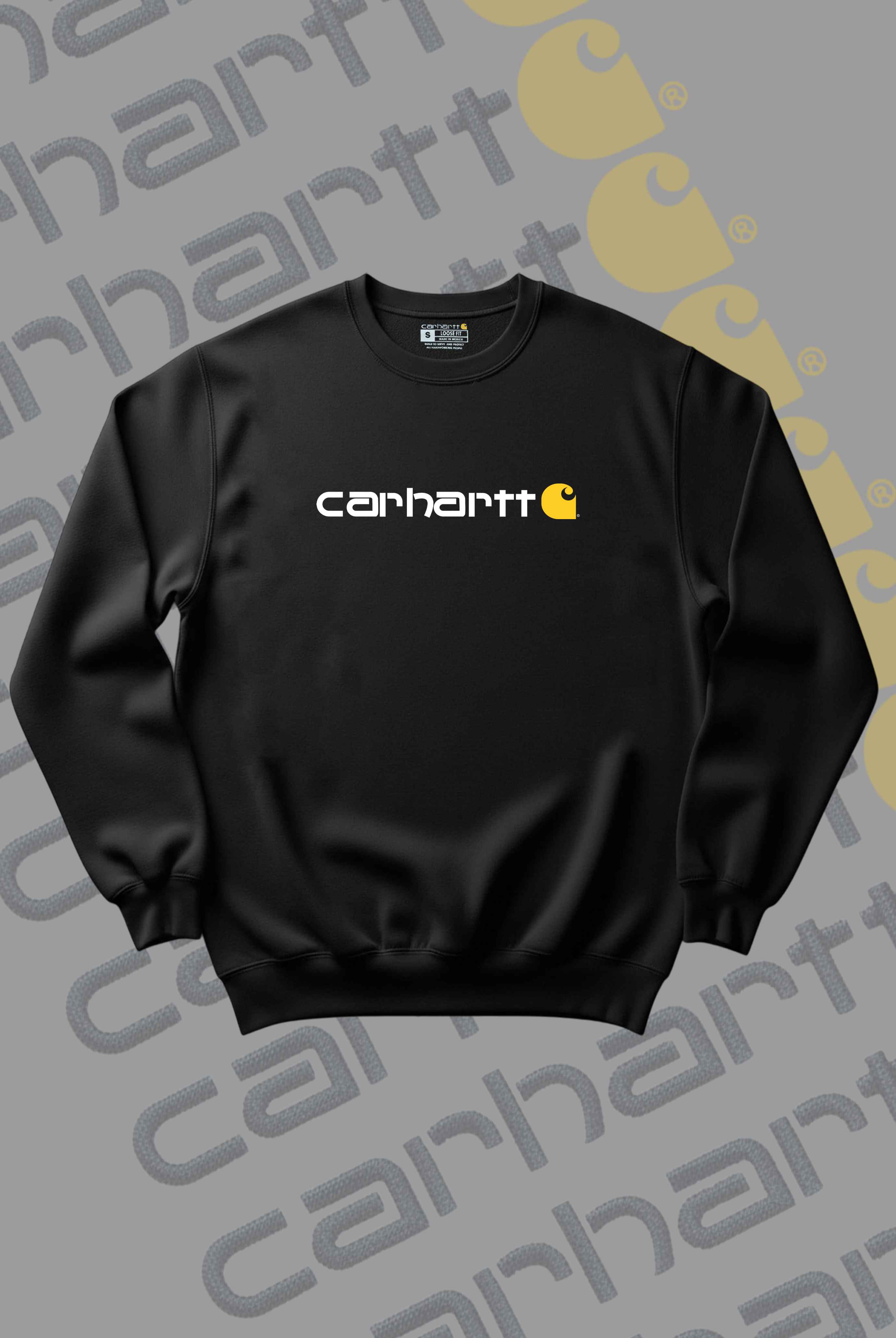 Yellow Print Sweatshirt