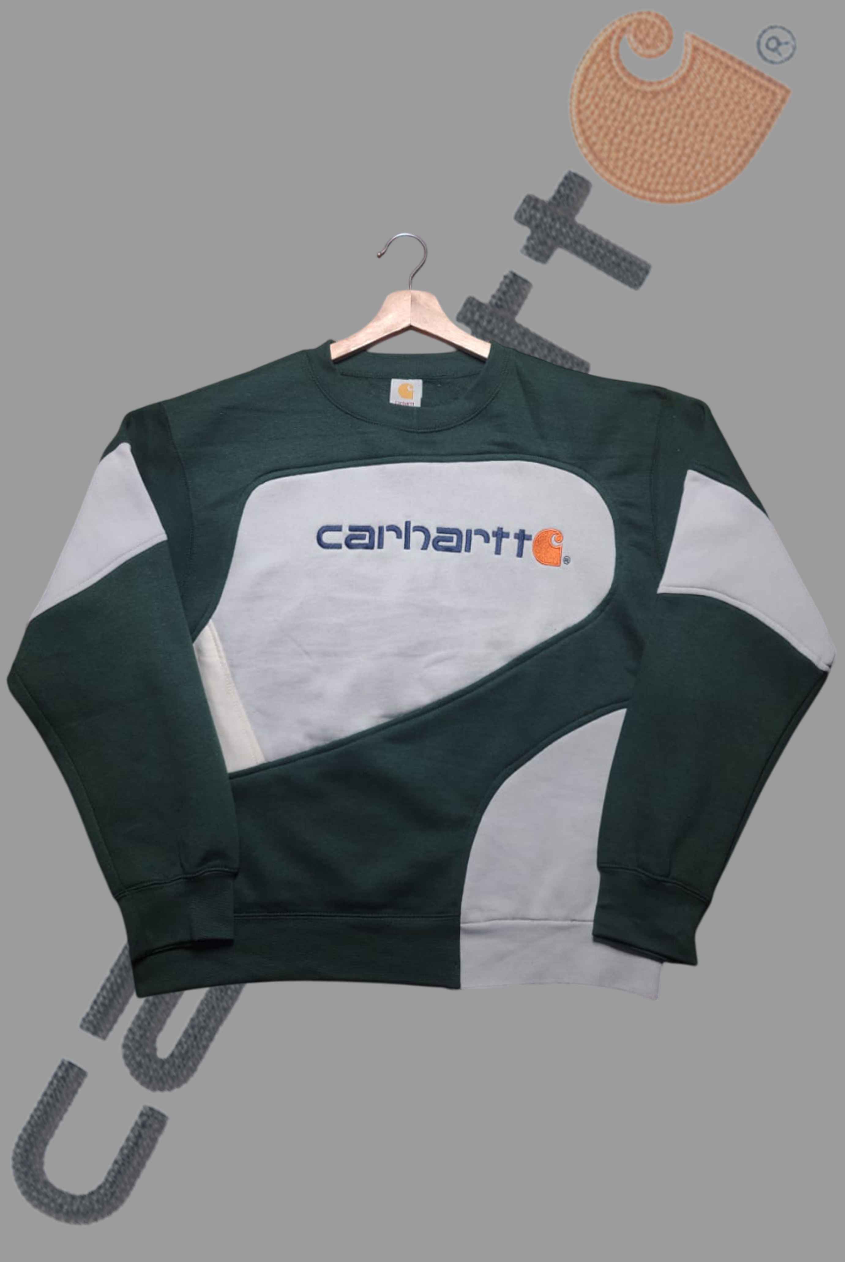 Grey Black Patchwork Sweatshirt