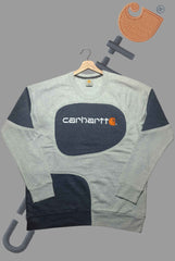 Black Grey Patchwork Sweatshirt