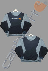 Black Grey Premium Patchwork Sweatshirt