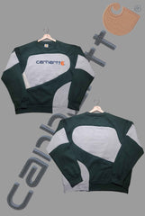 Grey Black Patchwork Sweatshirt
