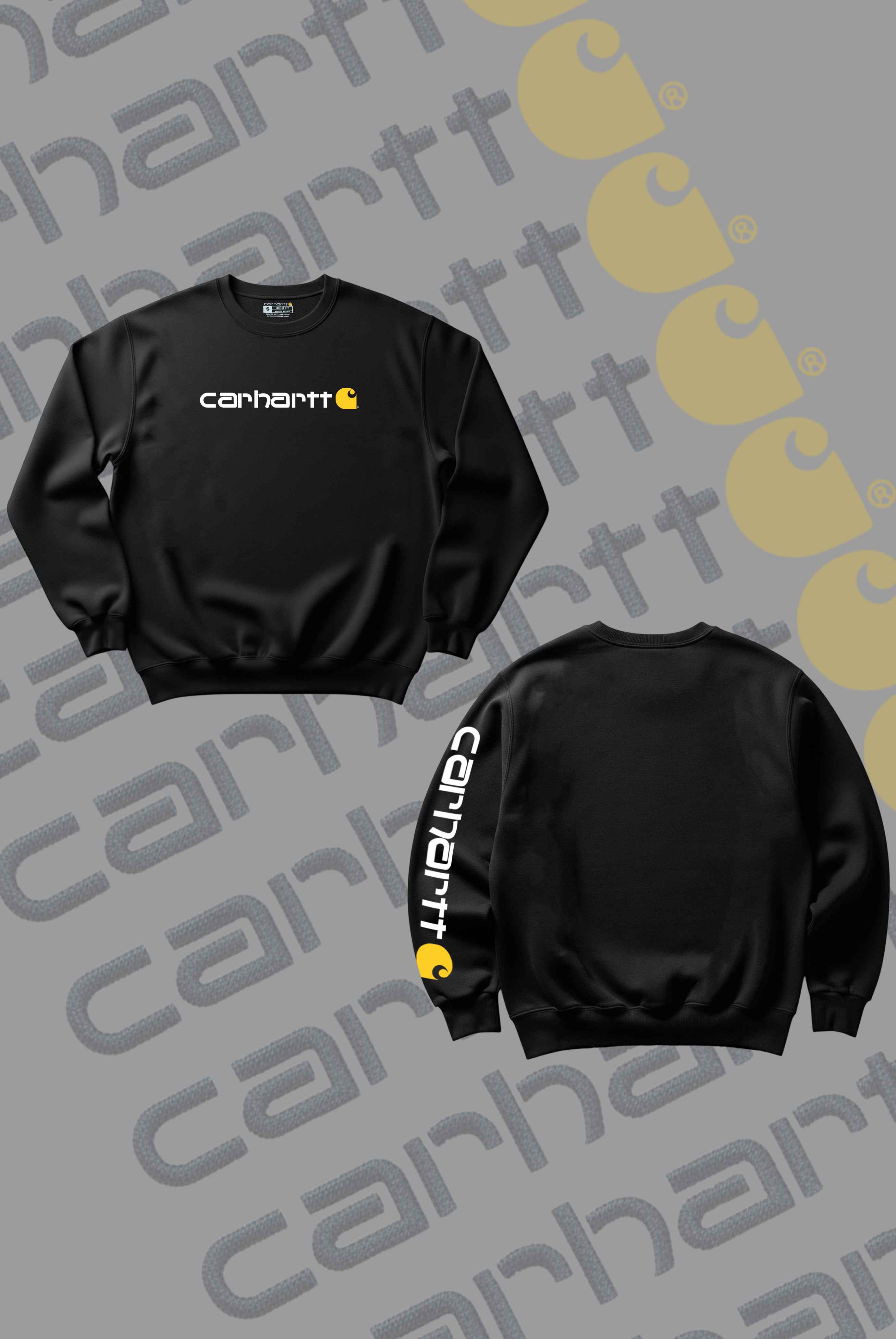 Yellow Print Sweatshirt