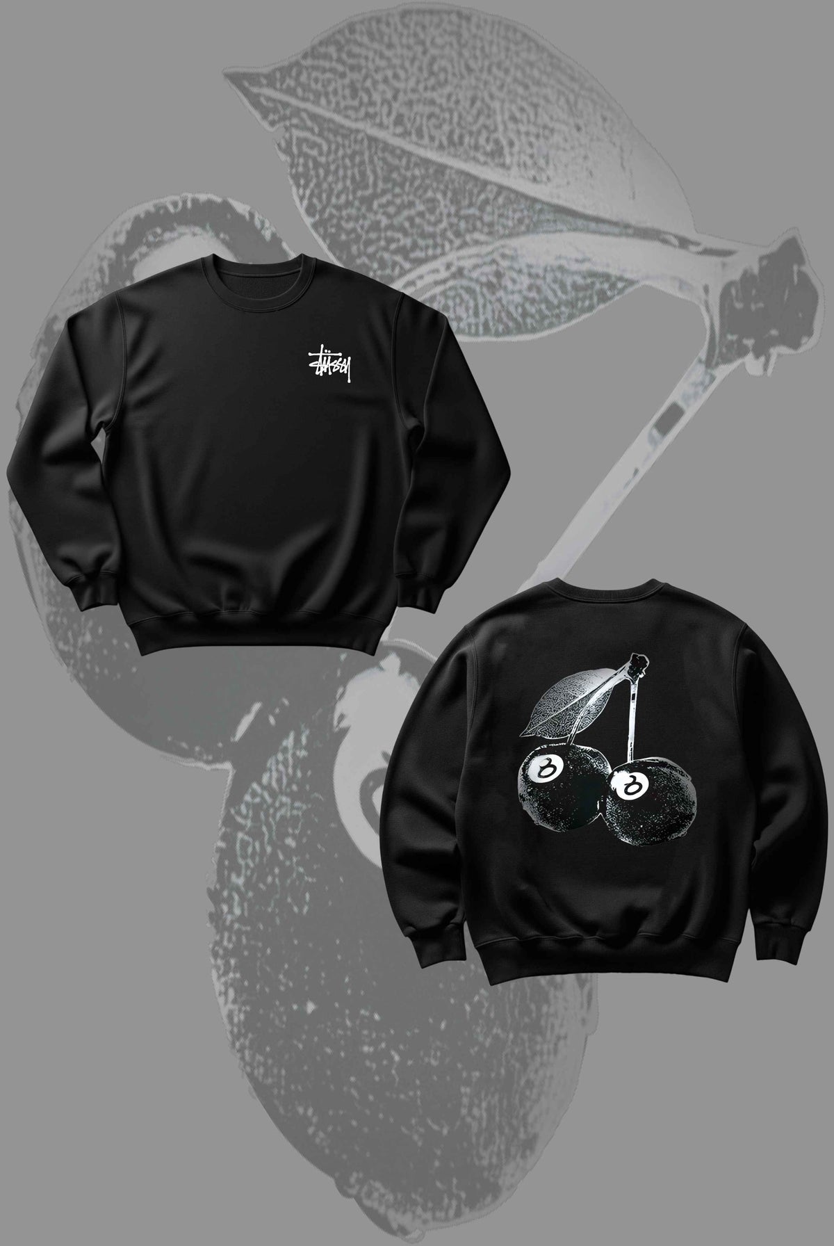 Cherry Black Sweatshirt